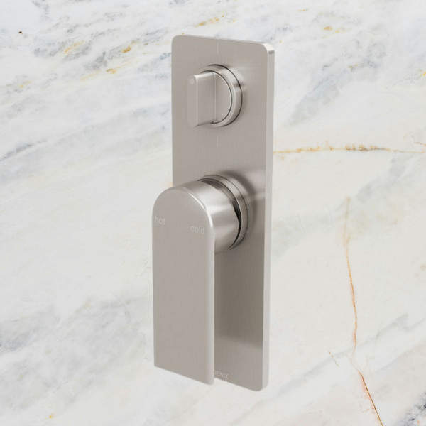 Phoenix Teel Shower / Bath Diverter Mixer Brushed Nickel