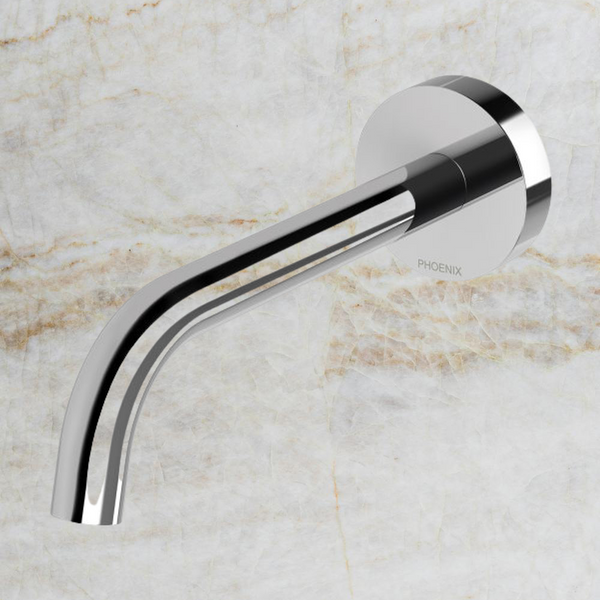 Phoenix Vivid Slimline Plus Wall Basin / Bath Outlet 180mm Chrome