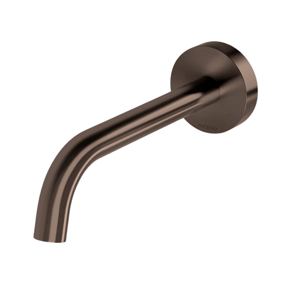 Phoenix Vivid Slimline Plus Wall Basin/Bath Outlet 180mm Brushed Bronze Lead Free
