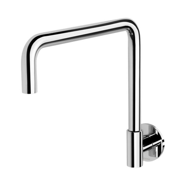 Phoenix Vivid Slimline Plus Wall Sink Outlet 240mm Squareline Chrome