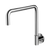 Phoenix Vivid Slimline Plus Wall Sink Outlet 240mm Squareline  Chrome