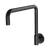 Phoenix Vivid Slimline Plus Wall Sink Outlet 240mm Squareline  Matte Black