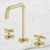 Phoenix Vivid Slimline Plus Basin Set Brushed Gold
