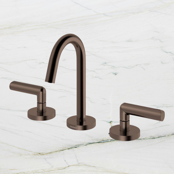 Phoenix Vivid Slimline Plus Lever Basin Set Brushed Bronze Lead Free