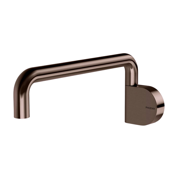 Phoenix Designer Swivel Bath Outlet 230mm Round Brushed Bronze
