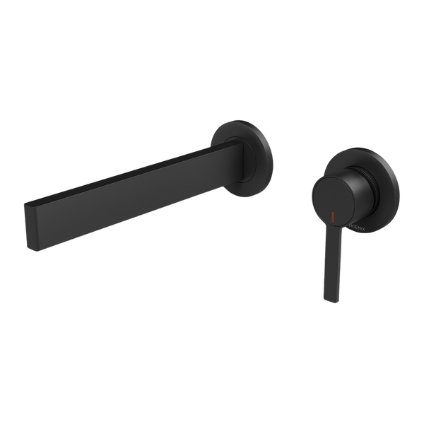 Phoenix Lexi MKII SwitchMix Wall Bath Mixer Set 200mm Fit-Off Kit Matte Black