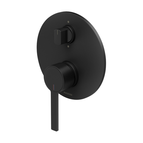 Phoenix Lexi MKII SwitchMix Shower/Bath Diverter Mixer (Complete Kit) Matte Black