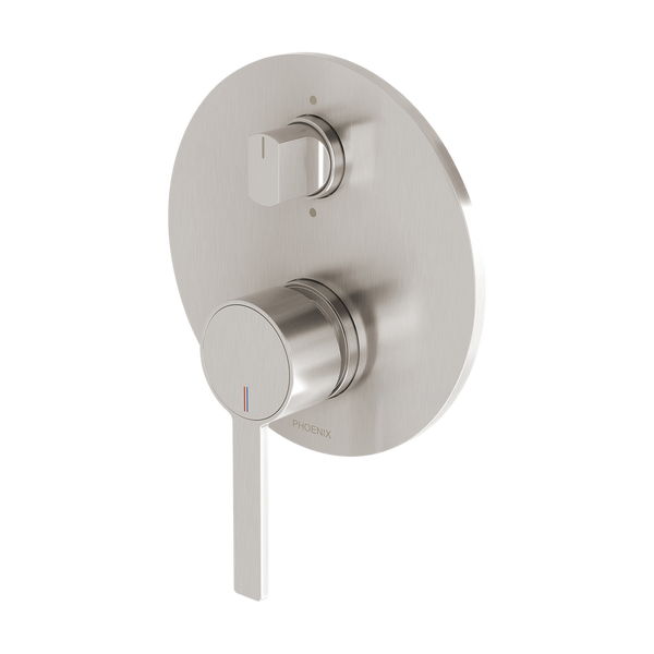 Phoenix Lexi MKII SwitchMix Shower/Bath Diverter Mixer (Complete Kit) Brushed Nickel