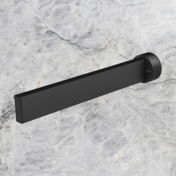 Phoenix Lexi MKII Basin Outlet 200mm Matte Black