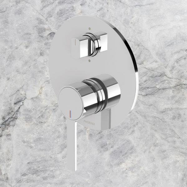 Phoenix Lexi MKII Wall Shower / Bath Diverter Mixer  Chrome