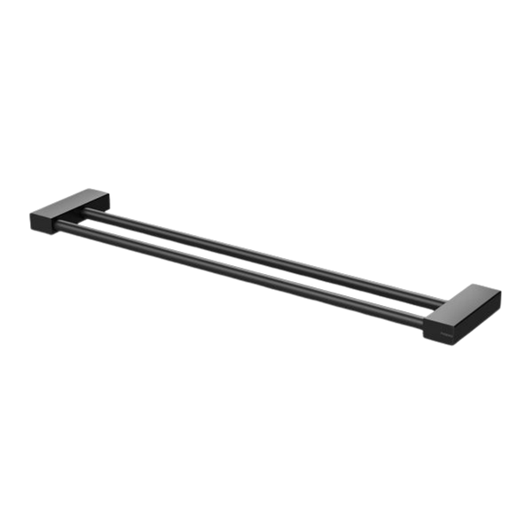 Phoenix Lexi MKII Double Towel Rail 600mm Matte Black
