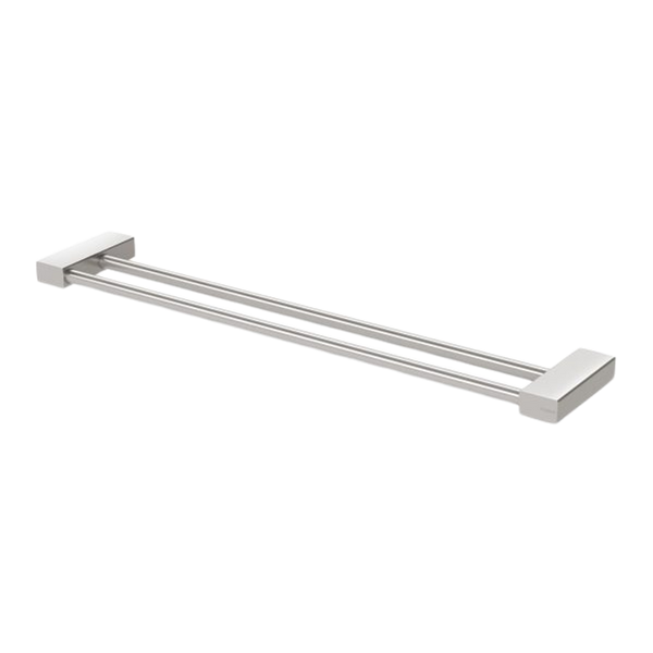 Phoenix Lexi MKII Double Towel Rail 600mm  Brushed Nickel