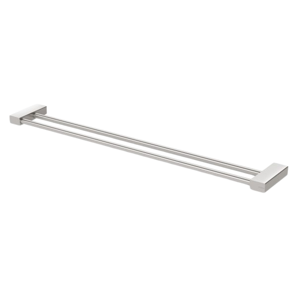 Phoenix Lexi MKII Double Towel Rail 800mm Brushed Nickel