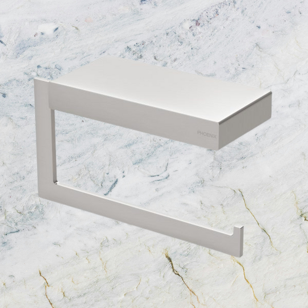 Phoenix Lexi MKII Toilet Roll Holder Brushed Nickel