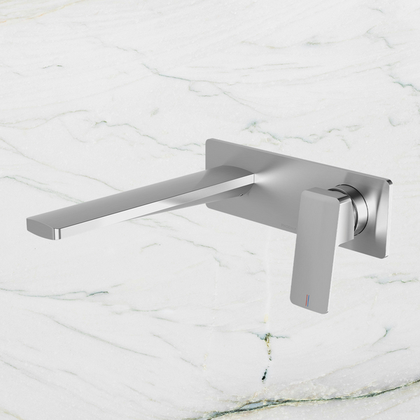 Phoenix Enviro316 Wall Basin / Bath Mixer Set 200mm Stainless Steel