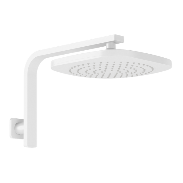 Phoenix Nuage High-Rise Shower Arm & Rose Matte White
