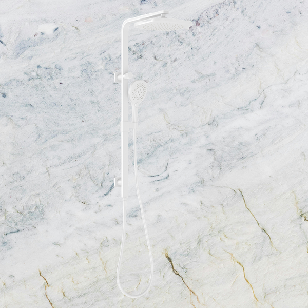 Phoenix Nuage Twin Shower Matte White