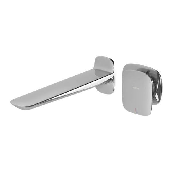 Phoenix Nuage Wall Basin / Bath Mixer Set 200mm Chrome