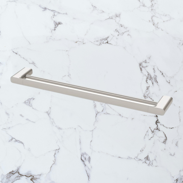 Phoenix Nuage Double Towel Rail 600mm Brushed Nickel