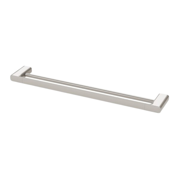 Phoenix Nuage Double Towel Rail 600mm Brushed Nickel