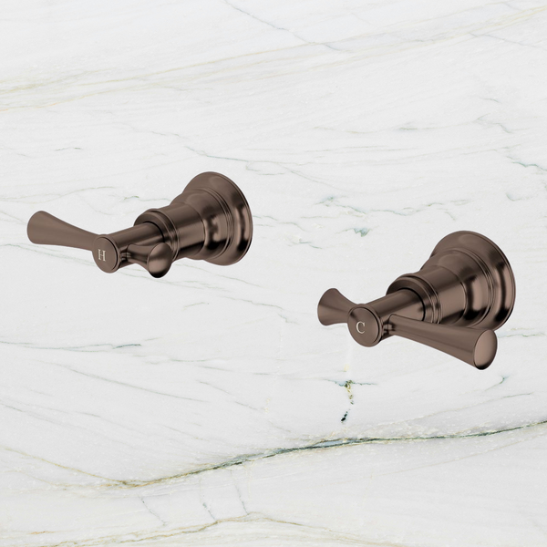 Phoenix Cromford Wall Top Assemblies Brushed Bronze Lead Free