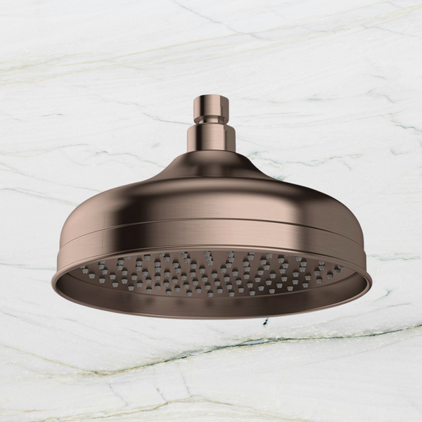 Phoenix Cromford Shower Rose 210mm Brushed Bronze