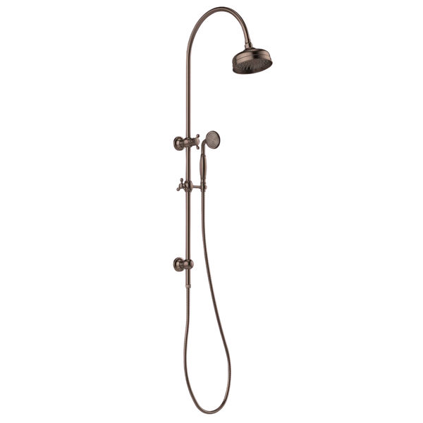 Phoenix Cromford Twin Shower Brushed Bronze
