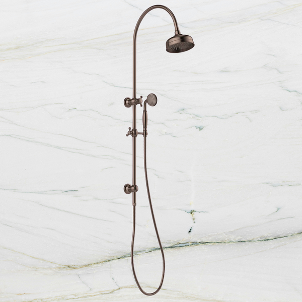 Phoenix Cromford Twin Shower Brushed Bronze