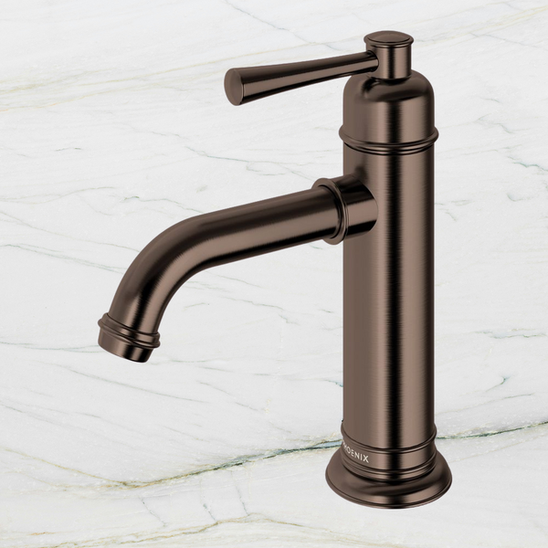 Phoenix Cromford Basin Mixer Brushed Bronze Lead Free