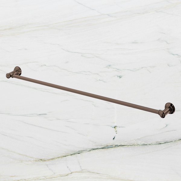 Phoenix Cromford Single Towel Rail 800mm Brushed Bronze