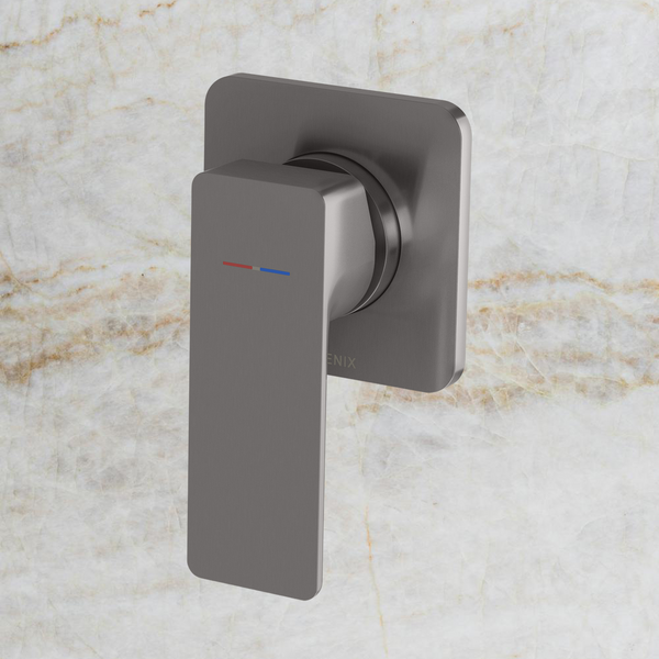 Phoenix Gloss MKII SwitchMix Shower / Wall Mixer Brushed Carbon (Complete Kit)