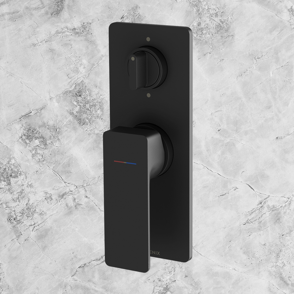 Phoenix Gloss MKII SwitchMix Shower / Bath Diverter Mixer Fit-Off Kit   Matte Black