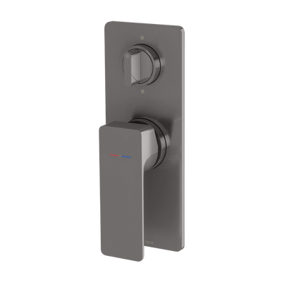 Phoenix Gloss MKII SwitchMix Shower / Bath Diverter Mixer Fit-Off Kit Brushed Carbon