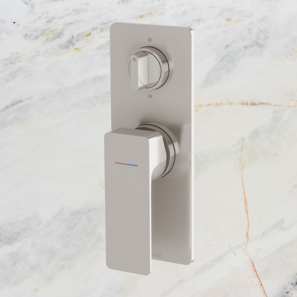 Phoenix Gloss MKII SwitchMix Shower / Bath Diverter Mixer Fit-Off Kit   Brushed Nickel