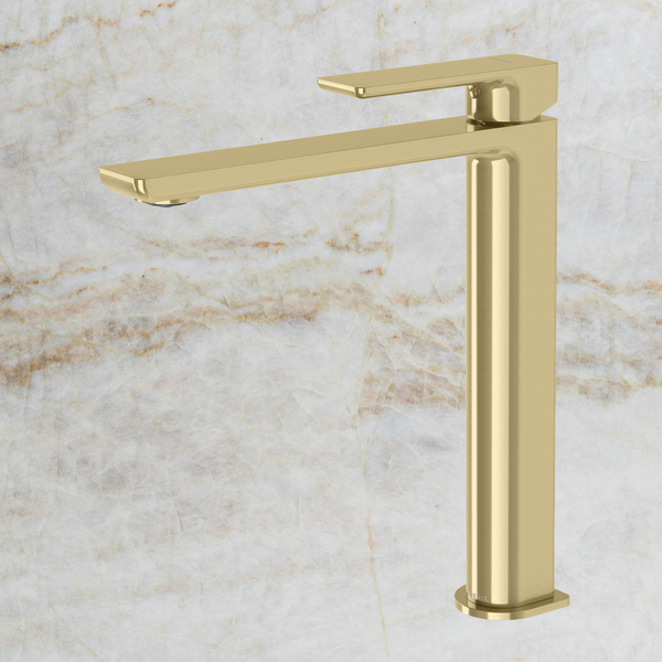 Phoenix Gloss MKII Vessel Mixer Brushed Gold