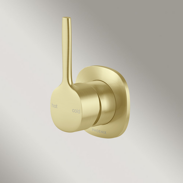 Phoenix Vask SwitchMix Shower / Wall Mixer Pin Up Brushed Gold (Complete Kit) Lead Free