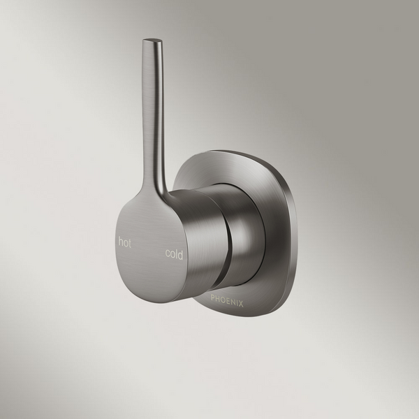 Phoenix Vask SwitchMix Shower / Wall Mixer Pin Up Brushed Carbon (Complete Kit) Lead Free