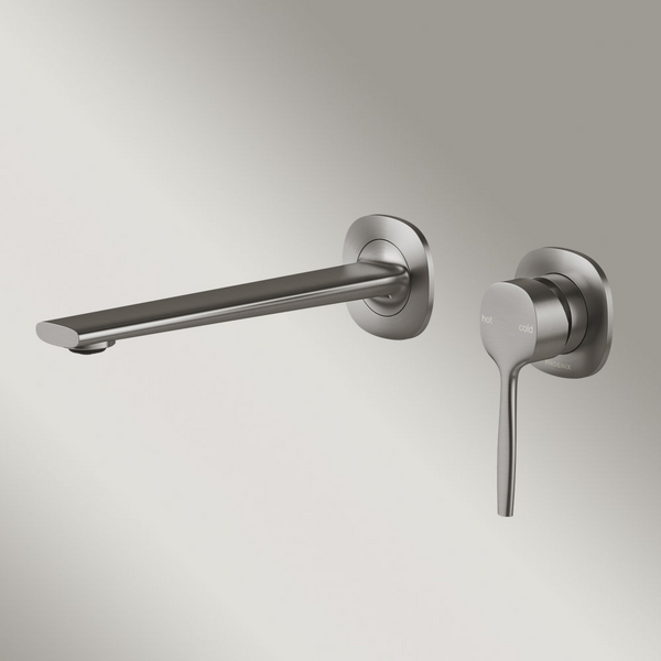 Phoenix Vask SwitchMix Wall Basin / Bath Mixer Set Brushed Carbon (Complete Kit) Lead Free