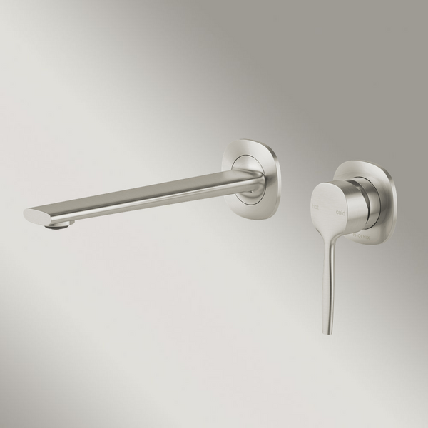 Phoenix Vask SwitchMix Wall Basin / Bath Mixer Set Brushed Nickel (Complete Kit) Lead Free