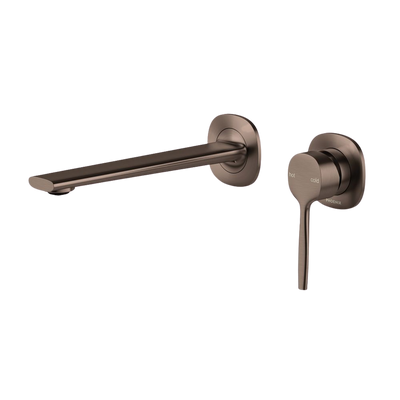 Phoenix Vask SwitchMix Wall Basin/Bath Mixer Set 200mm (Fit-Off Kit) Brushed Bronze Lead Free