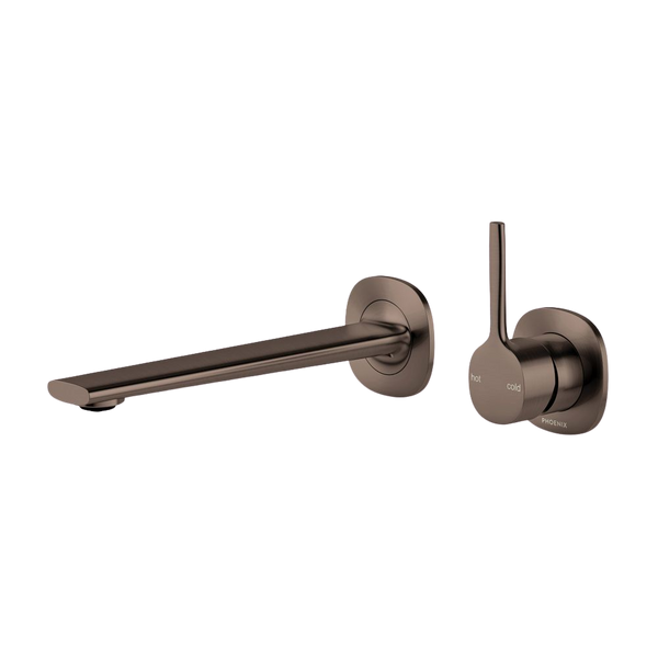 Phoenix Vask Switchmix Wall Basin Bath Mixer Set Pin Up Complete Kit Brushed Bronze Lead Free