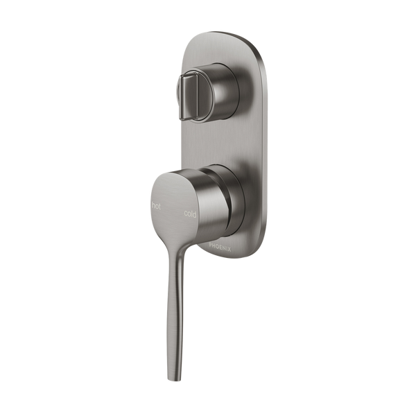 Phoenix Vask SwitchMix Shower / Bath Divertor Mixer Brushed Carbon (Complete Kit) Lead Free