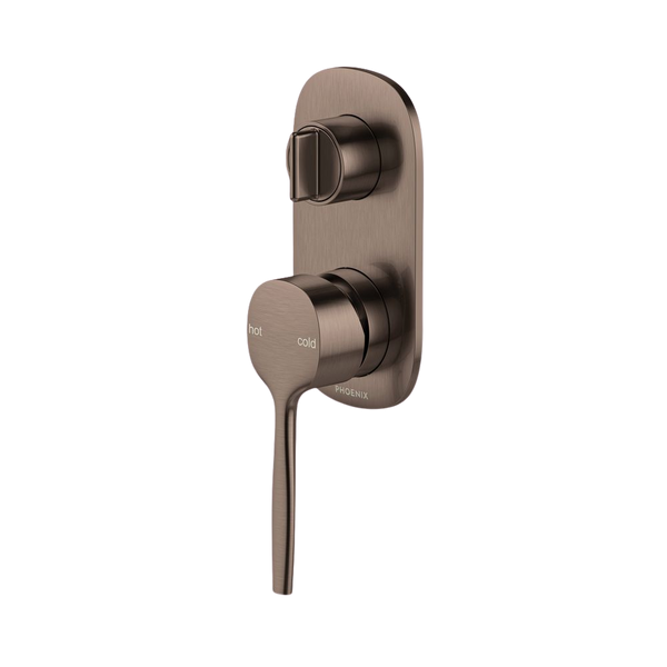 Phoenix Vask SwitchMix Shower/Bath Diverter Mixer (Fit-Off Kit) Brushed Bronze Lead Free