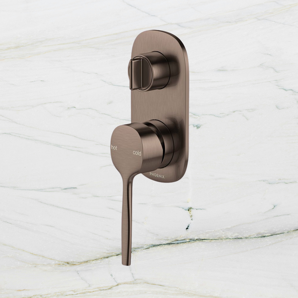Phoenix Vask SwitchMix Shower/Bath Diverter Mixer (Fit-Off Kit) Brushed Bronze Lead Free