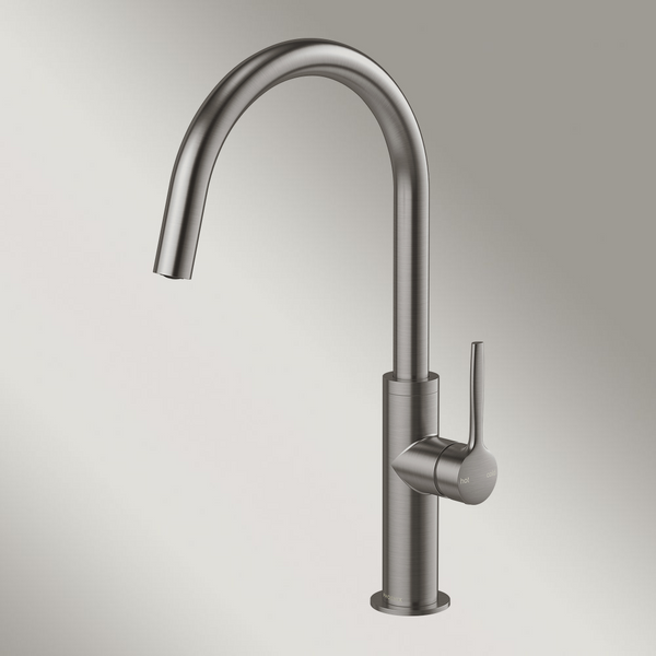 Phoenix Vask Sink Mixer 160mm Brushed Carbon Lead Free
