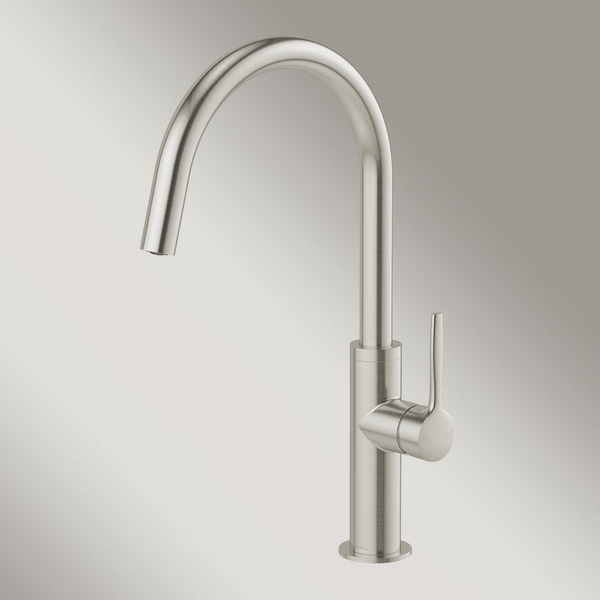 Phoenix Vask Sink Mixer 160mm Brushed Nickel Lead Free