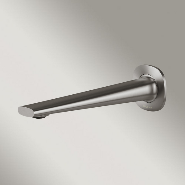 Phoenix Vask SwitchMix Wall Basin / Bath Outlet 200mm Brushed Carbon Lead Free