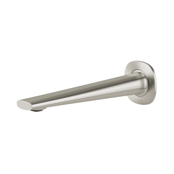 Phoenix Vask SwitchMix Wall Basin / Bath Outlet 200mm Brushed Nickel Lead Free