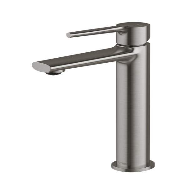 Phoenix Vask Basin Mixer Brushed Carbon Lead Free