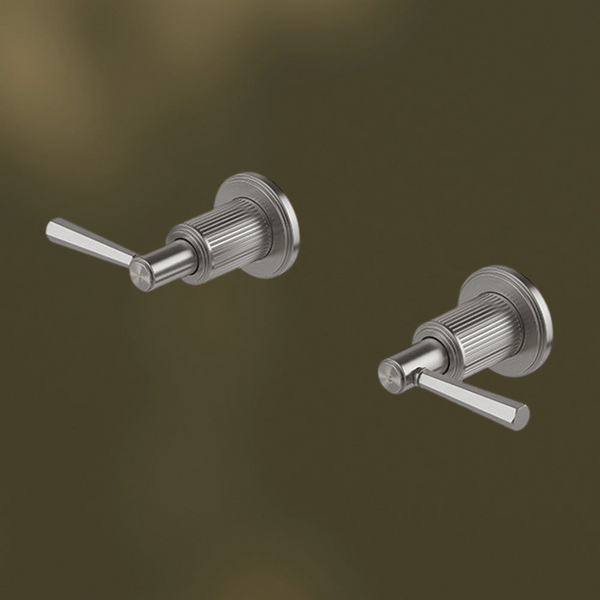 Phoenix Wiltern Wall Top Assembly Extended Spindles 15mm Brushed Carbon